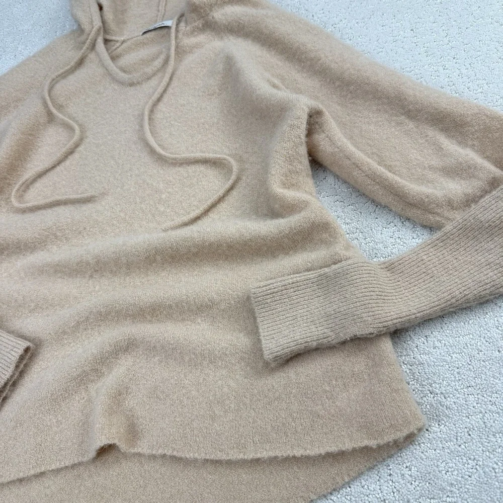 Mes Demoiselles Pichu‎ Hoodie Womens 0 Beige Wool Alpaca Knit Sweater $380